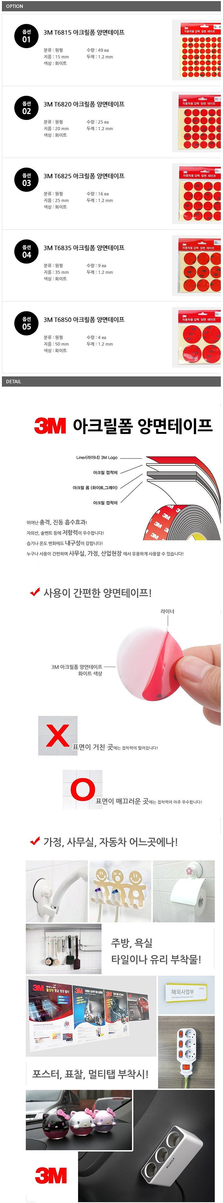 양면 테이프 스티커 (아크릴 폼)_상세페이지