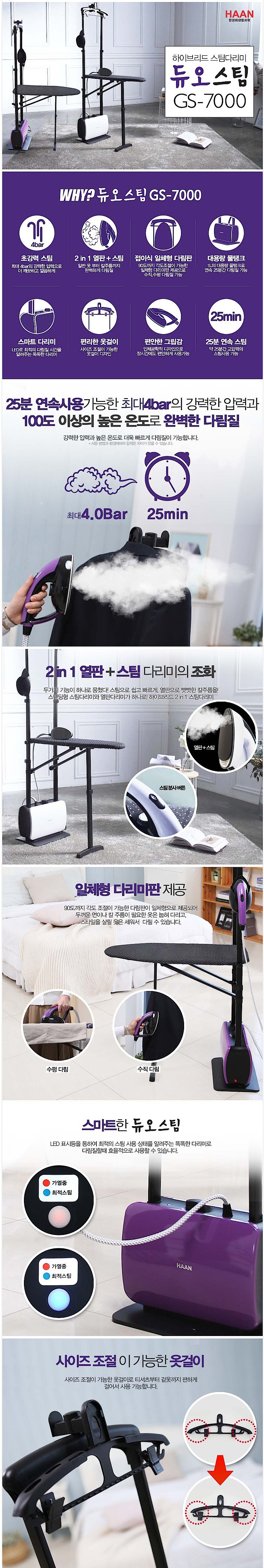 하이브리드 듀오 스팀 다리미 (GS-7000)_상세페이지