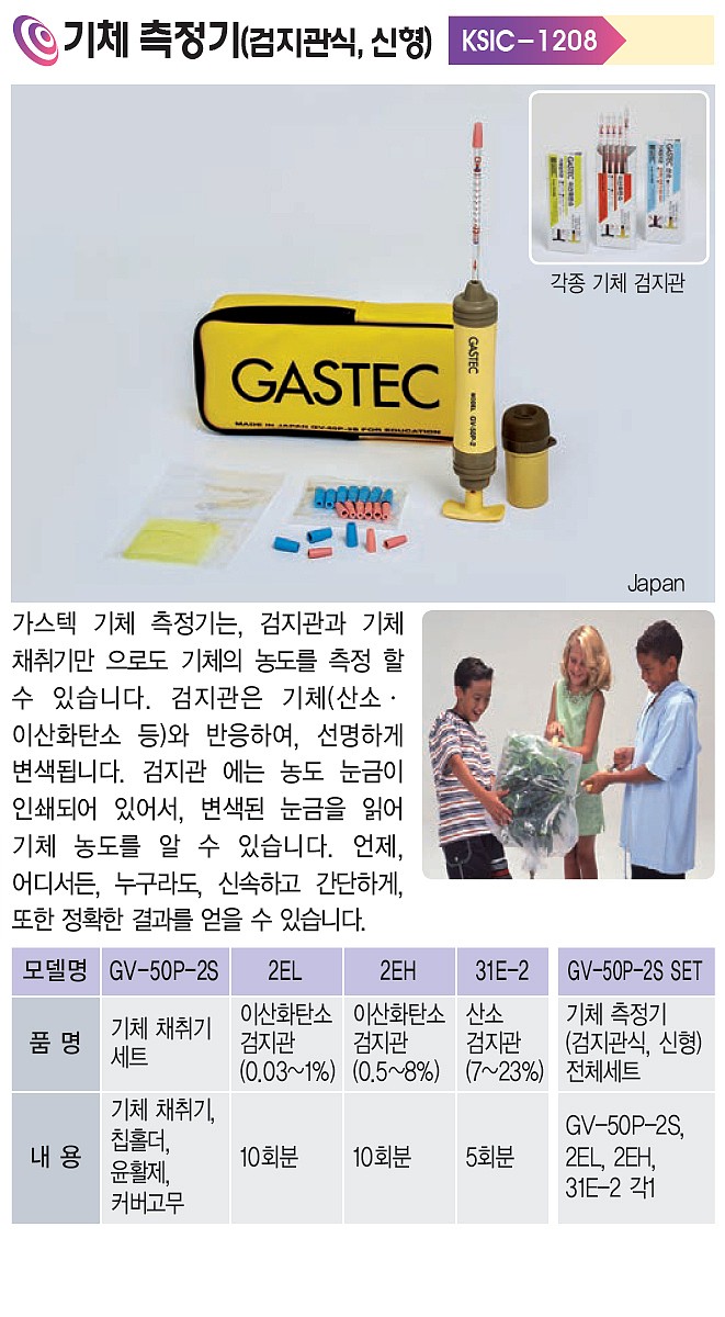 검지관식 기체 측정기 (GV-50PS-2S SET)_상세페이지