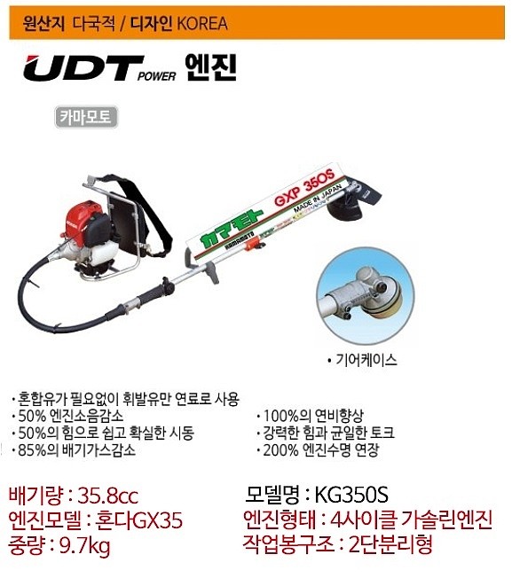 4사이클 예초기 (KG-350S)_상세페이지