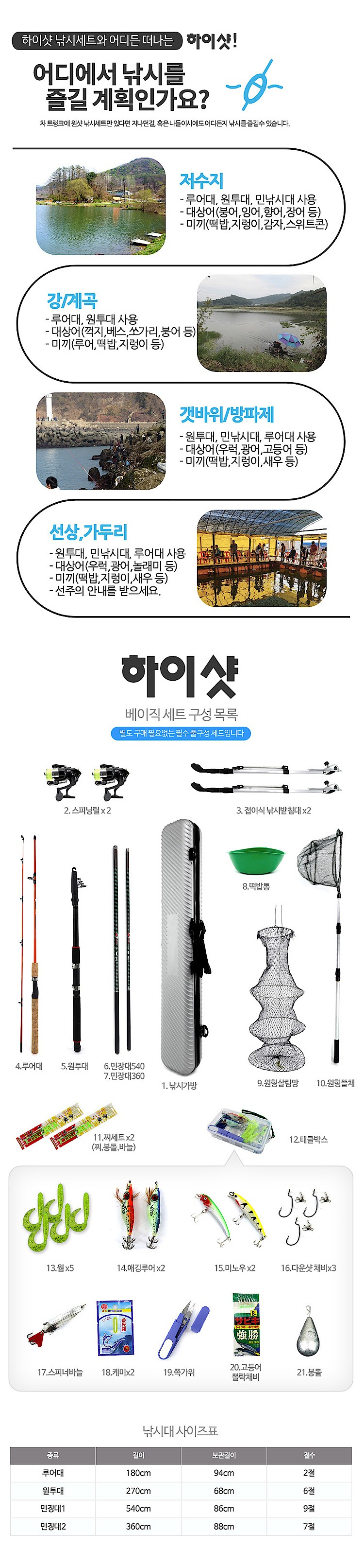 원샷 낚시 21종 세트_상세페이지
