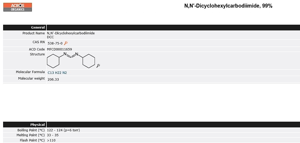 N,N'-Dicyclohexylcarbodiimide, 99.0%_상세페이지