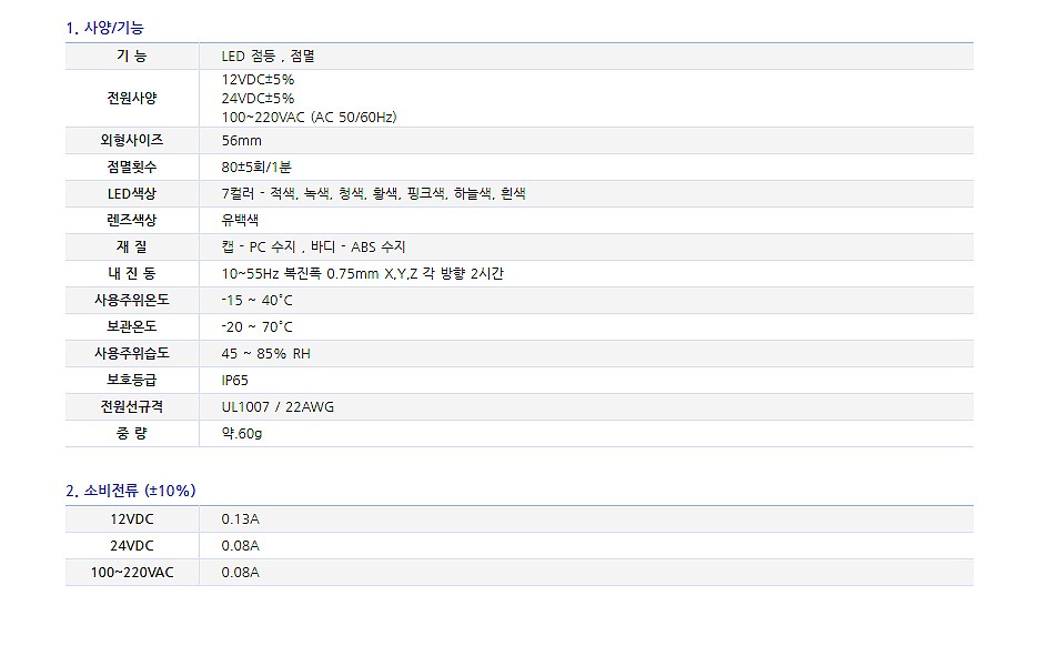 LED 시그널 표시등 (MS56M Series)_상세페이지