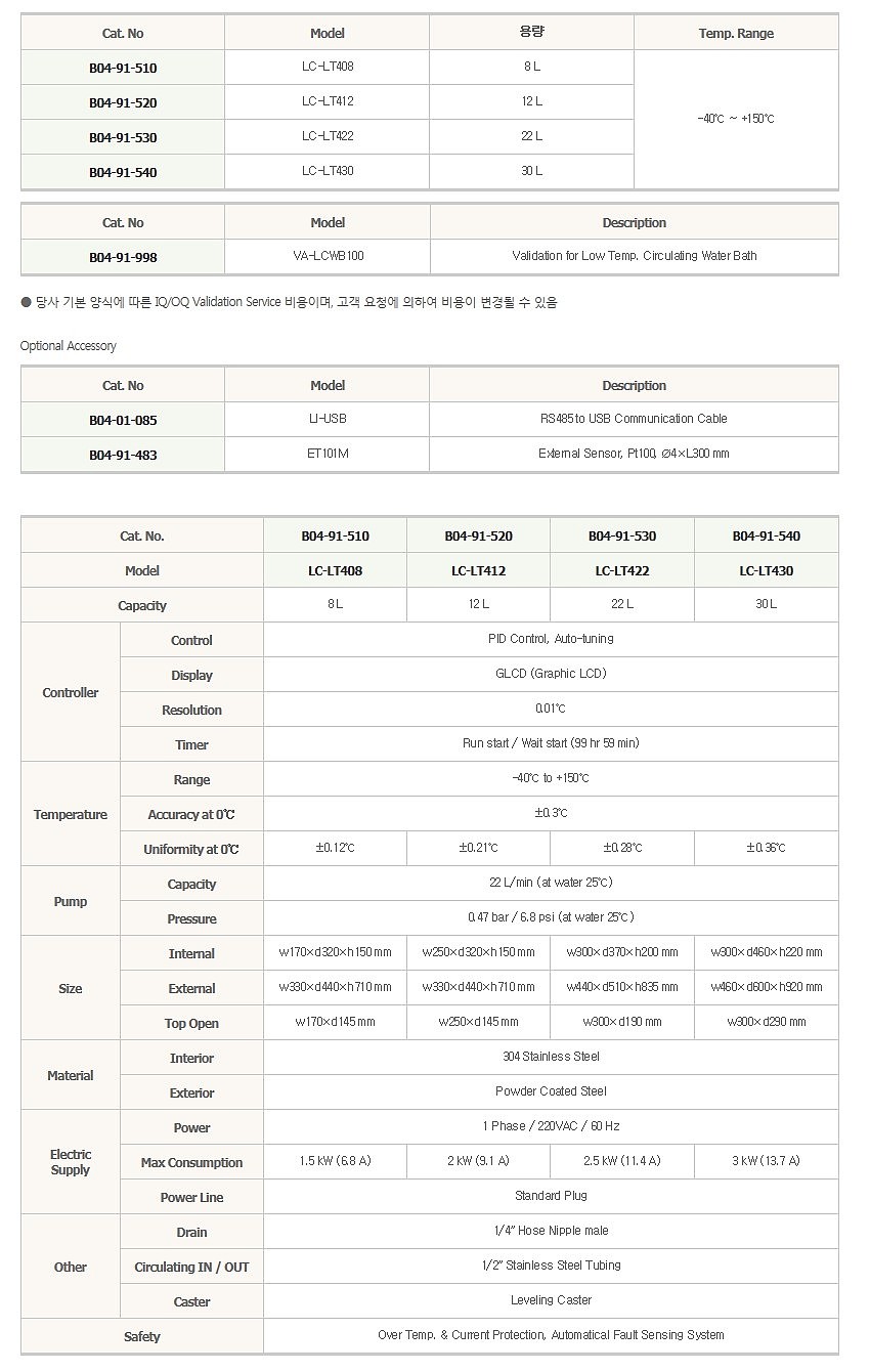 순환식 저온 항온 수조 (- 40℃)_상세페이지