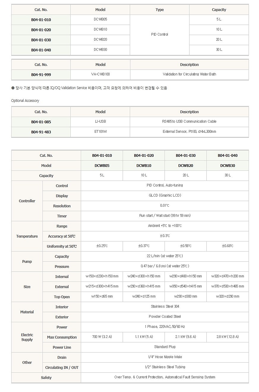 순환식 정밀 항온 수조_상세페이지
