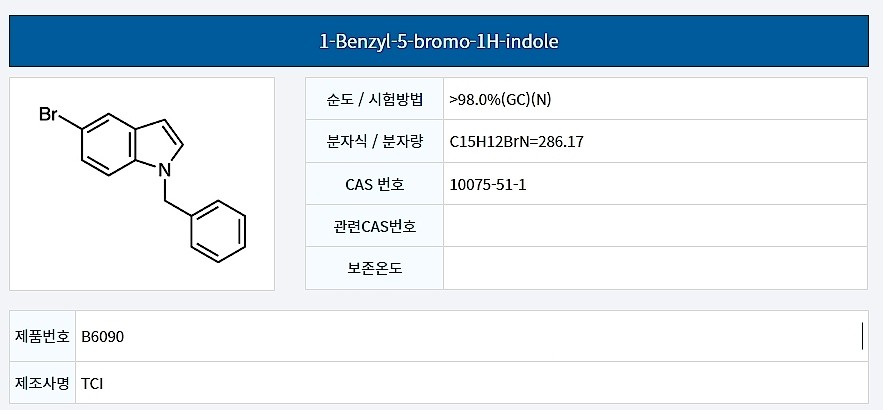 1-Benzyl-5-bromo-1H-indole_상세페이지