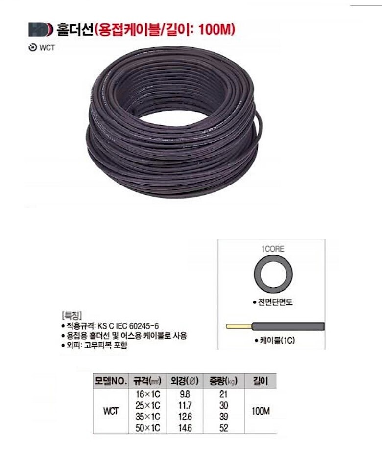 WTC 홀더선 (용접케이블)_상세페이지