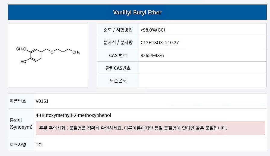 Vanillyl Butyl Ether_상세페이지