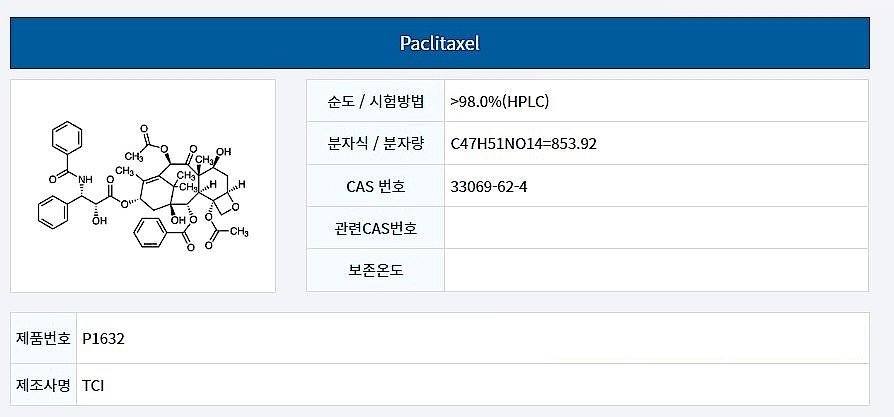Paclitaxel_상세페이지