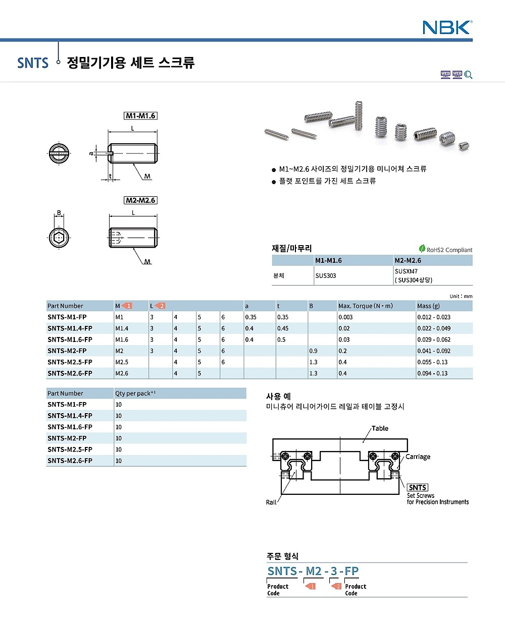 정밀기기용 세트 스크류_상세페이지
