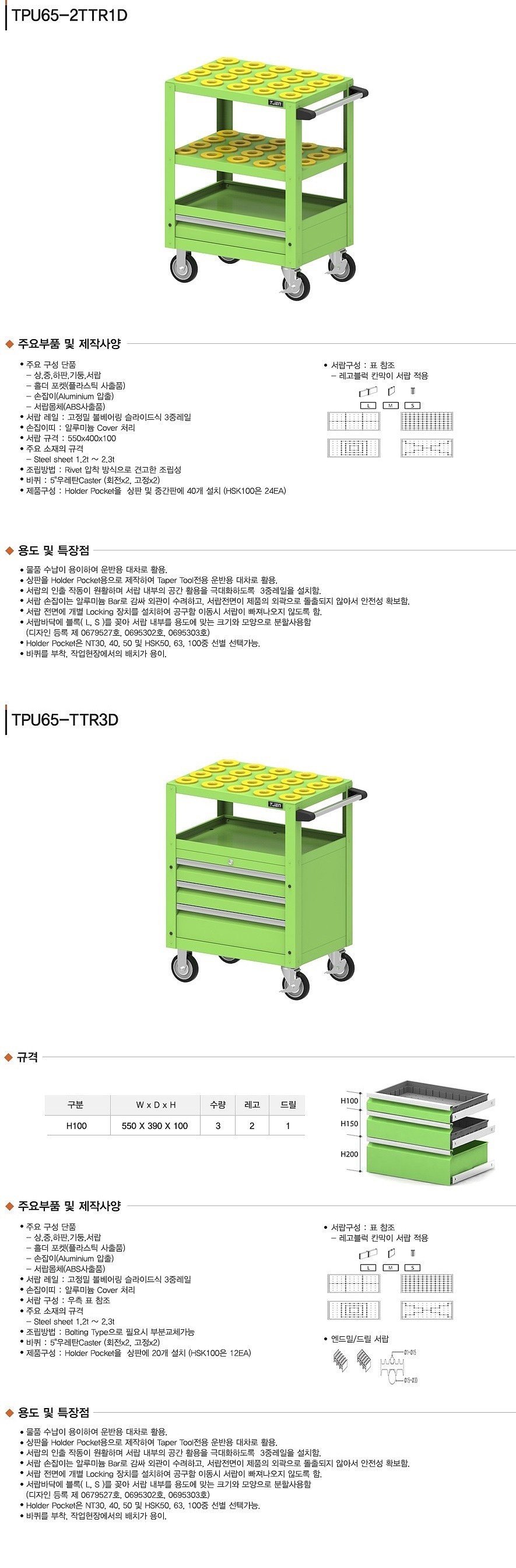 이동형 테이퍼툴 보관함 (TPU-TTRD Series)_상세페이지