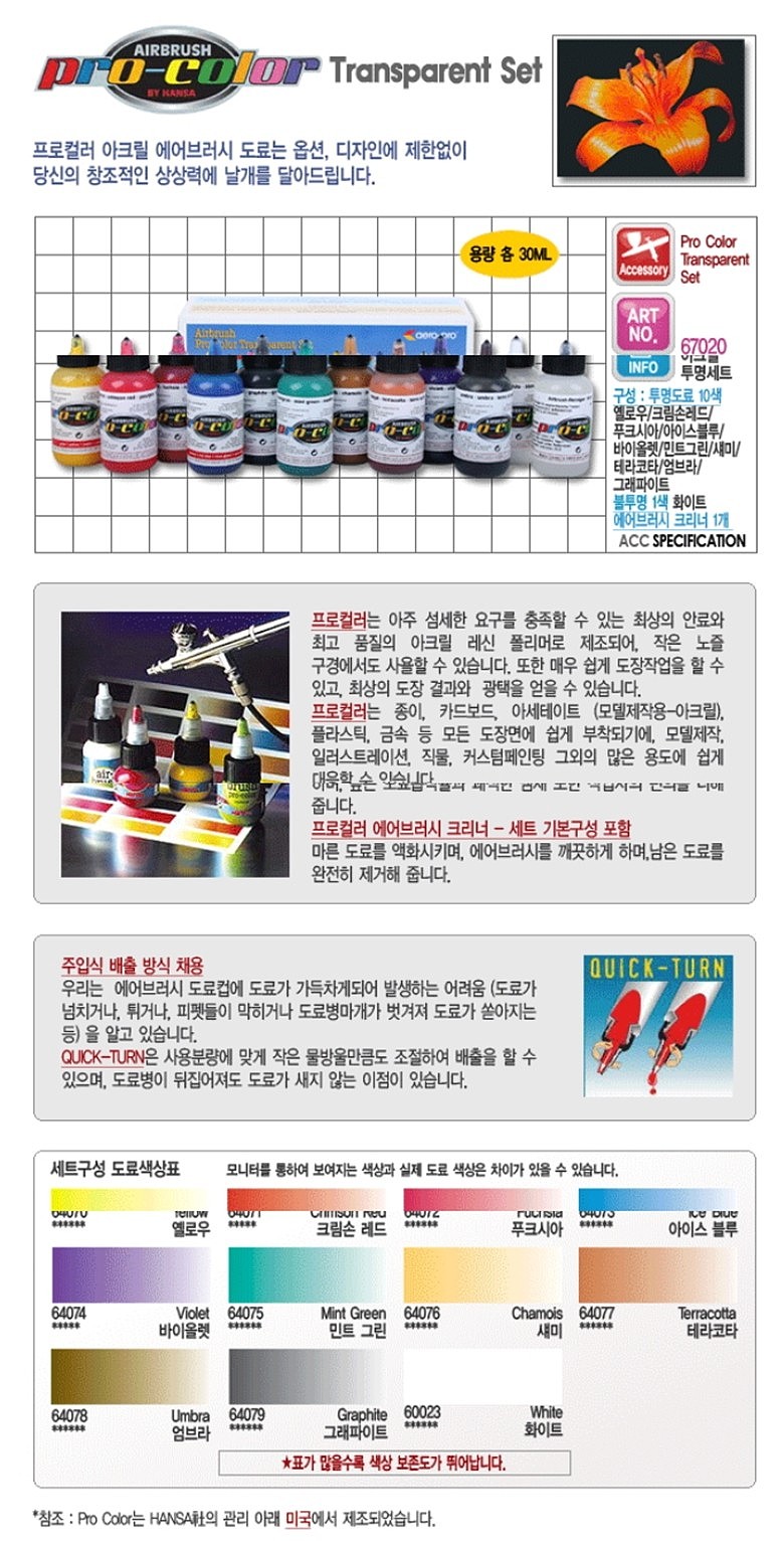 프로컬러 아크릴 세트 (투명)_상세페이지