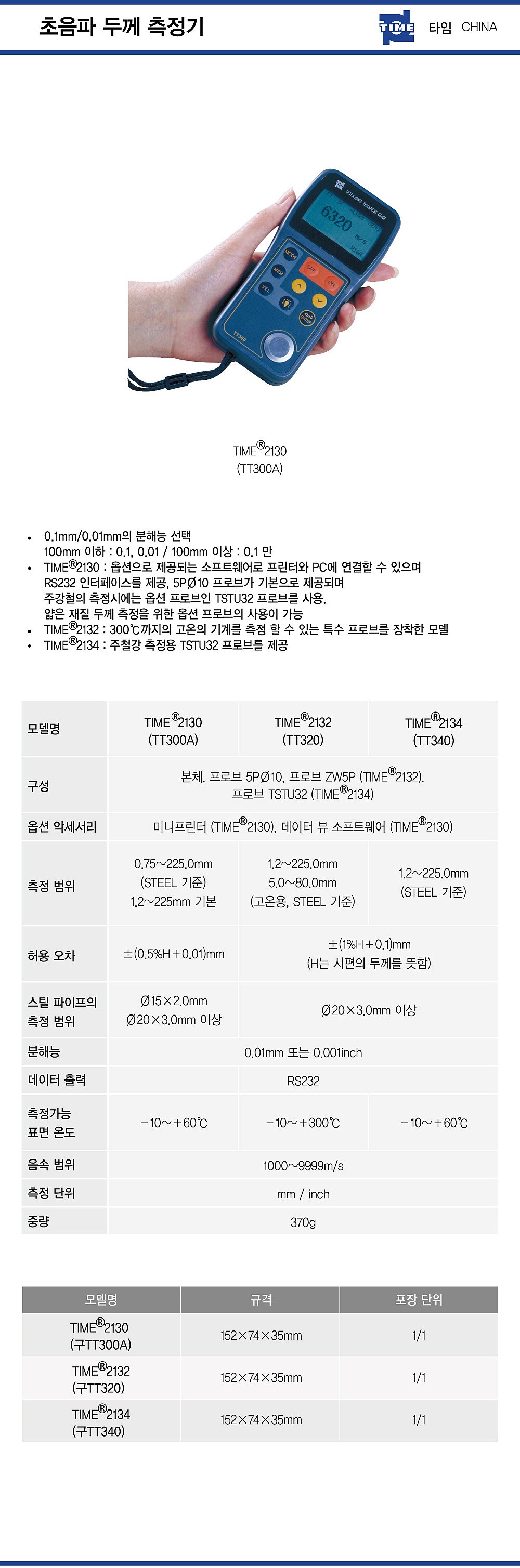 초음파 두께 측정기 (TIME2134)_상세페이지