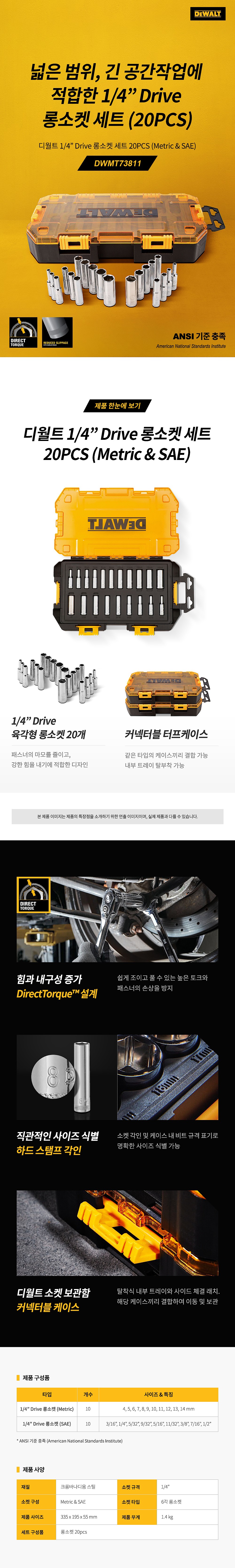 1/4인치 드라이브 롱소켓 세트 (DWMT73811)_상세페이지