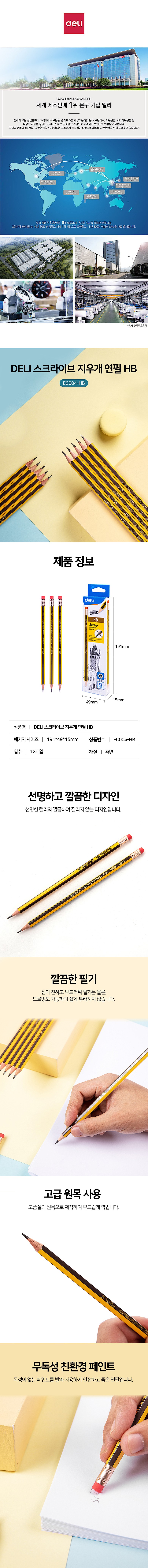 스크라이브 지우개 연필 (EC004)_상세페이지
