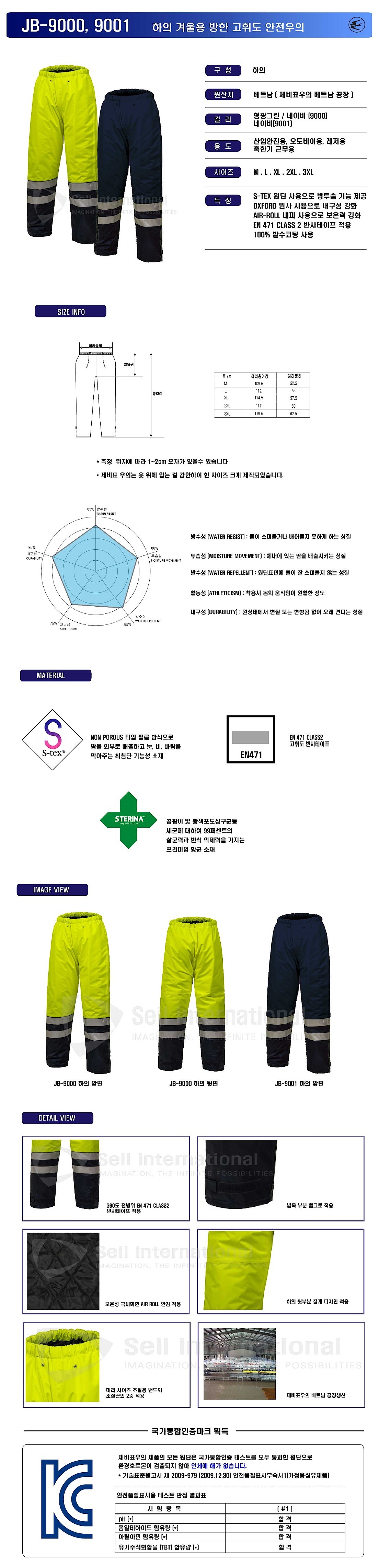 투피스 방한용 우의(JB-9000)_상세페이지