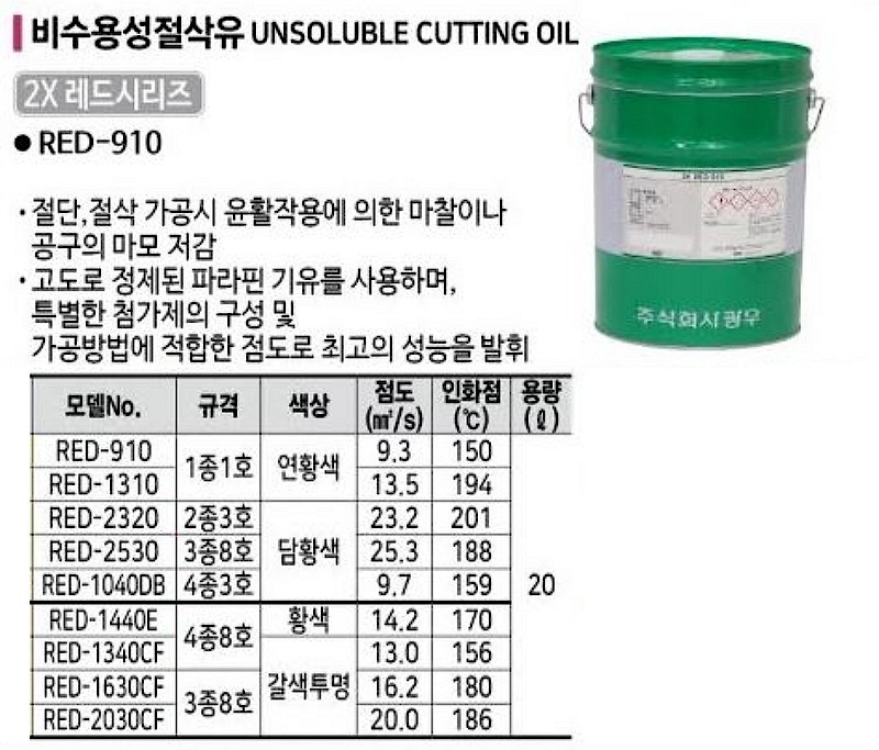 비수용성 절삭유_상세페이지