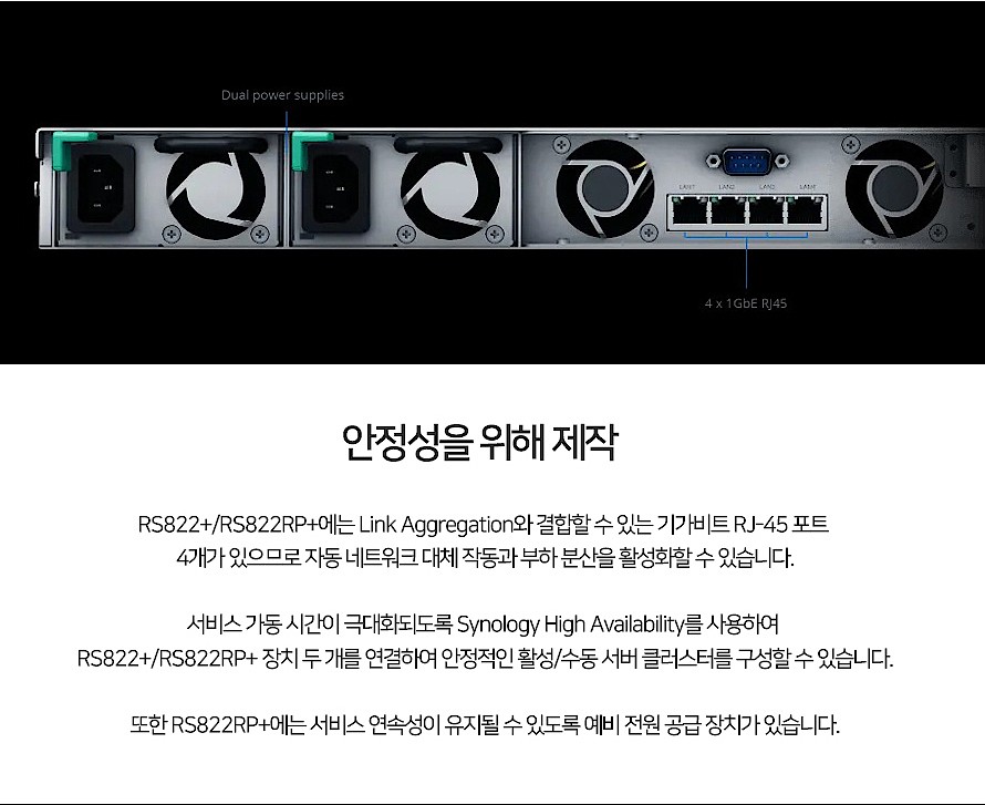 4베이 외장스토리지 Synology HAT3300 HDD 48TB (RS822RP+)_상세페이지