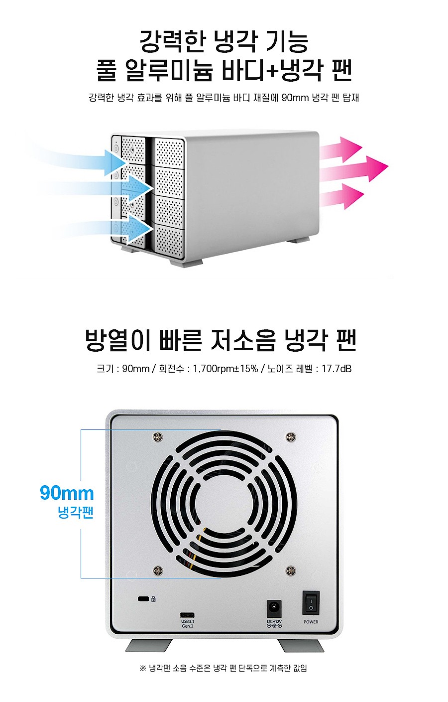 4베이 외장 스토리지 SEAGATE IRONWOLF HDD 64TB (F4000U32C)_상세페이지