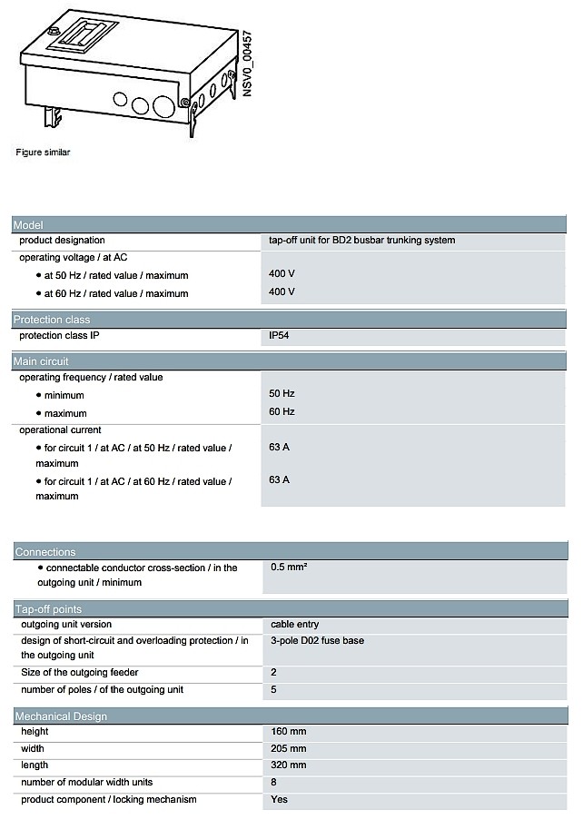 Tap Off Unit (BVP:203135)_상세페이지