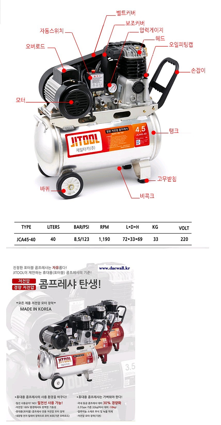 저전압 콤프레샤 (4.5HP)_상세페이지