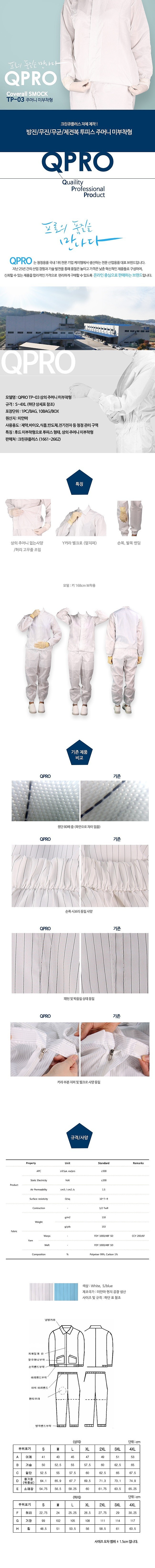 투피스 방진복 (Y카라)_상세페이지