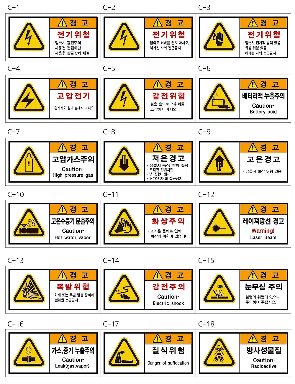 보건 표식 (경고 / 철판 타입)_상세페이지