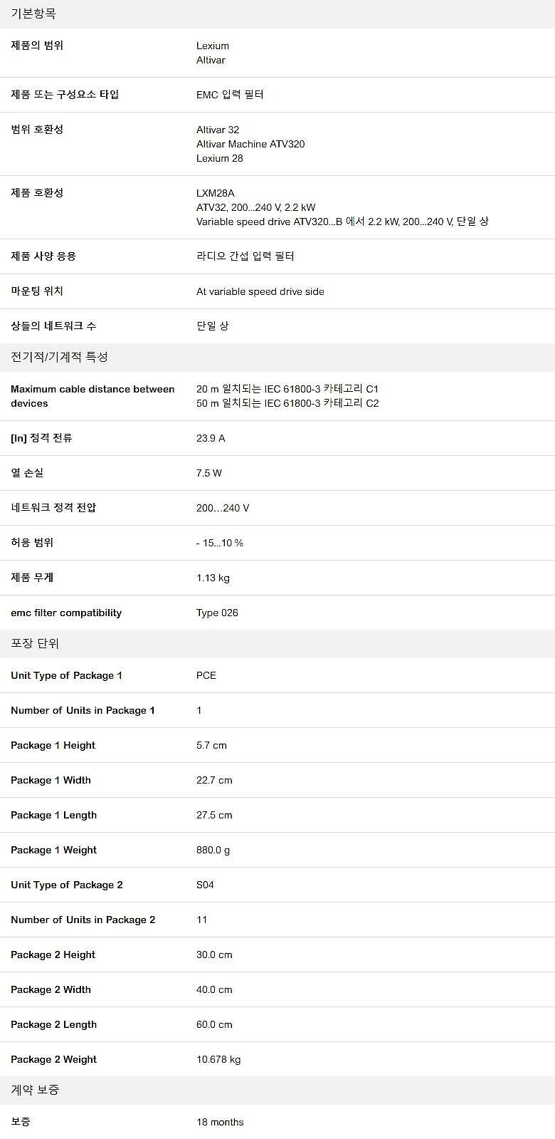 서보 드라이브 & 모터 (VW3A4426)_상세페이지