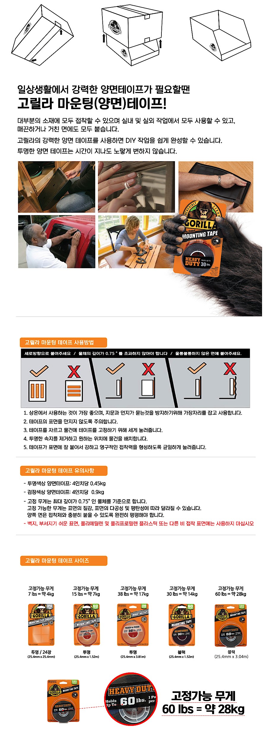 마운팅 양면 테이프_상세페이지