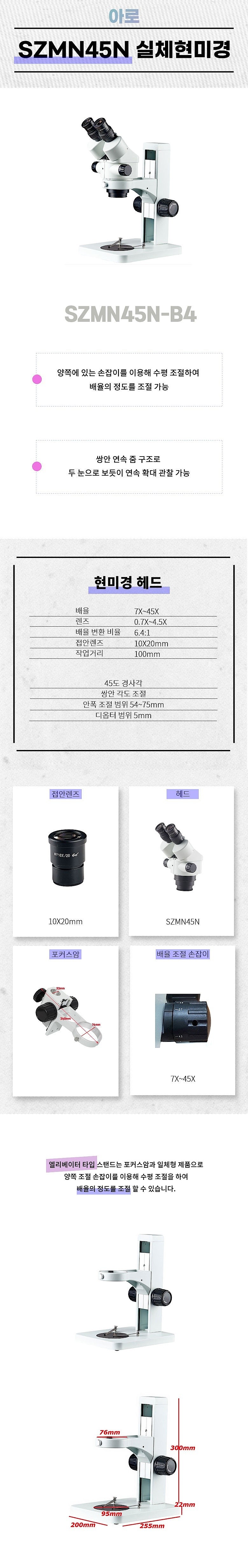 전문가용 실체 현미경 (SZMN45N-B4)_상세페이지