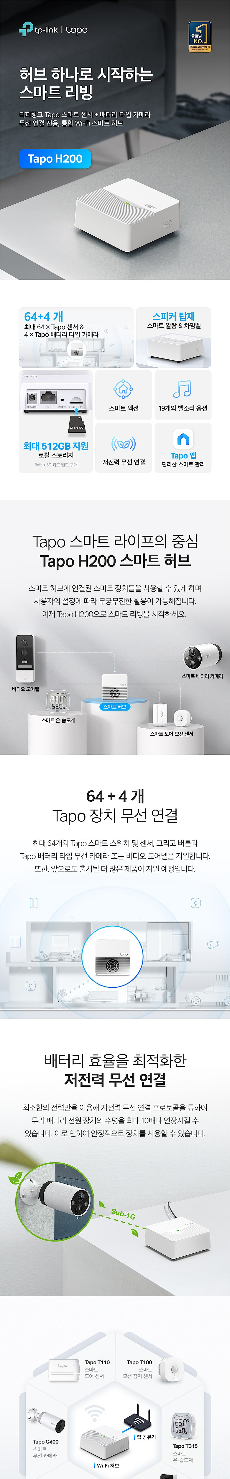 스마트 허브 (TAPO H200)_상세페이지