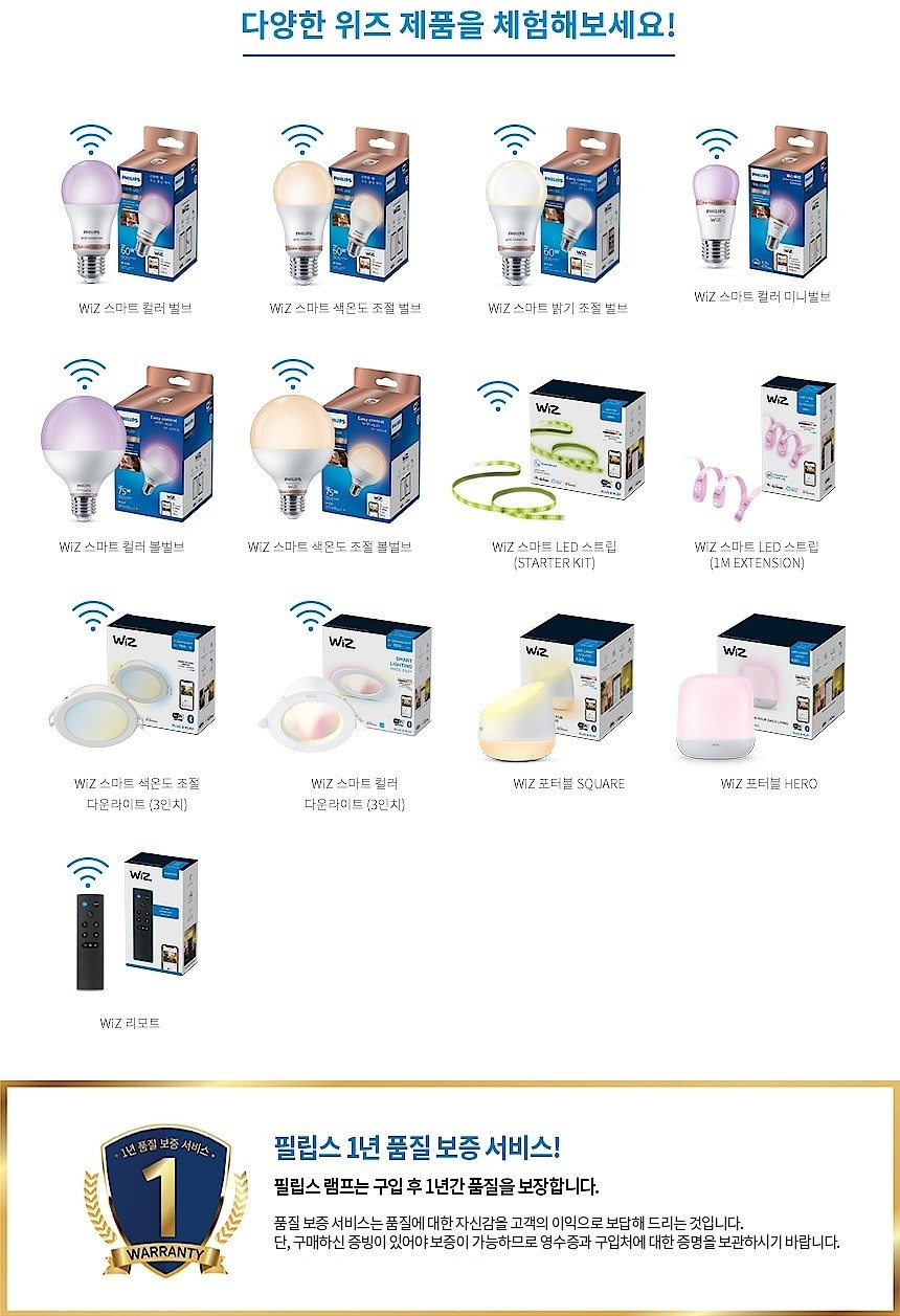 3인치 LED WiZ 화이트 앰비언스 다운라이트 (4W)_상세페이지