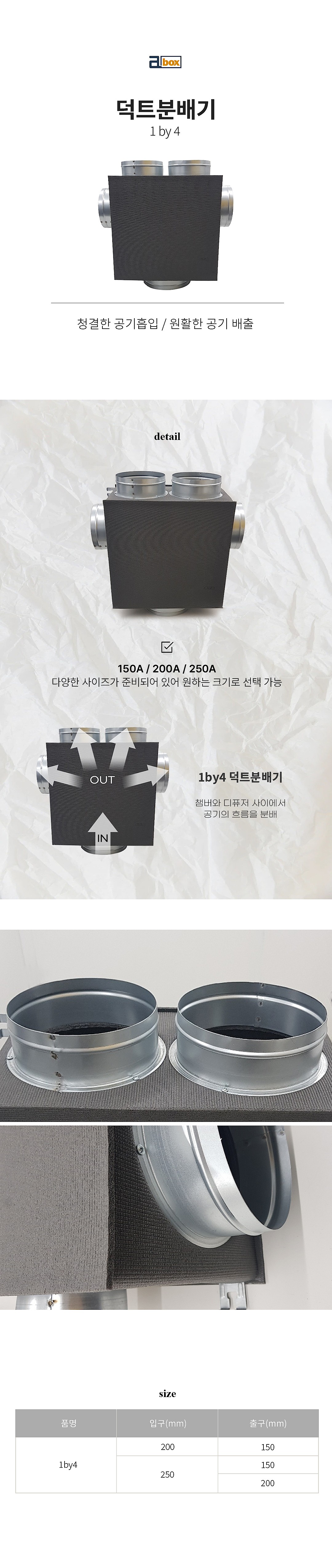 덕트 분배기 (1 by 4)_상세페이지
