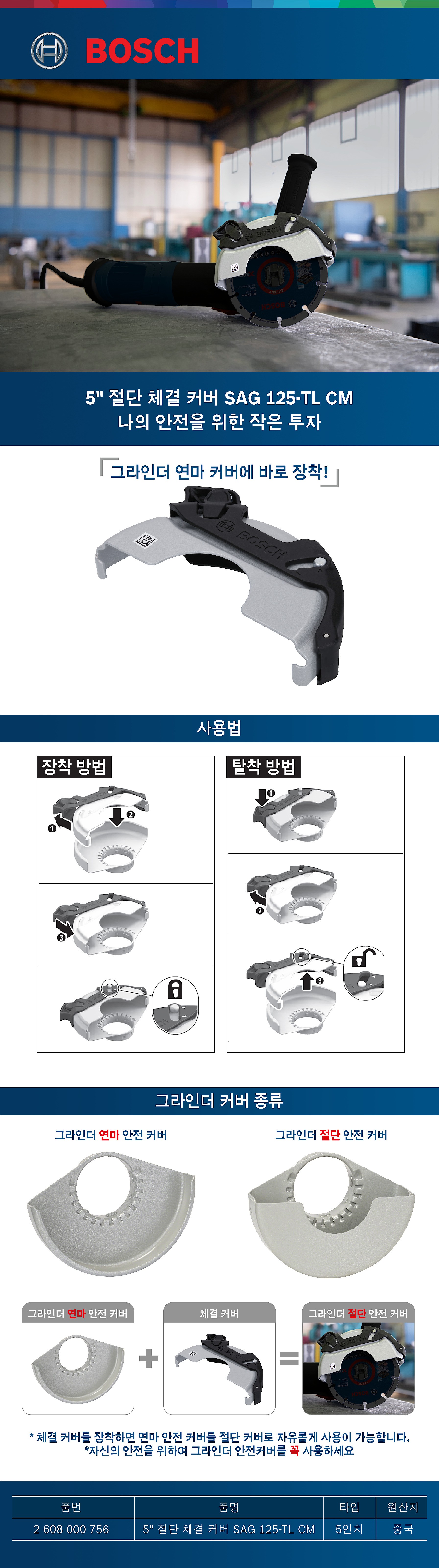 그라인더 체결 커버 (SAG 125-TL CM)_상세페이지