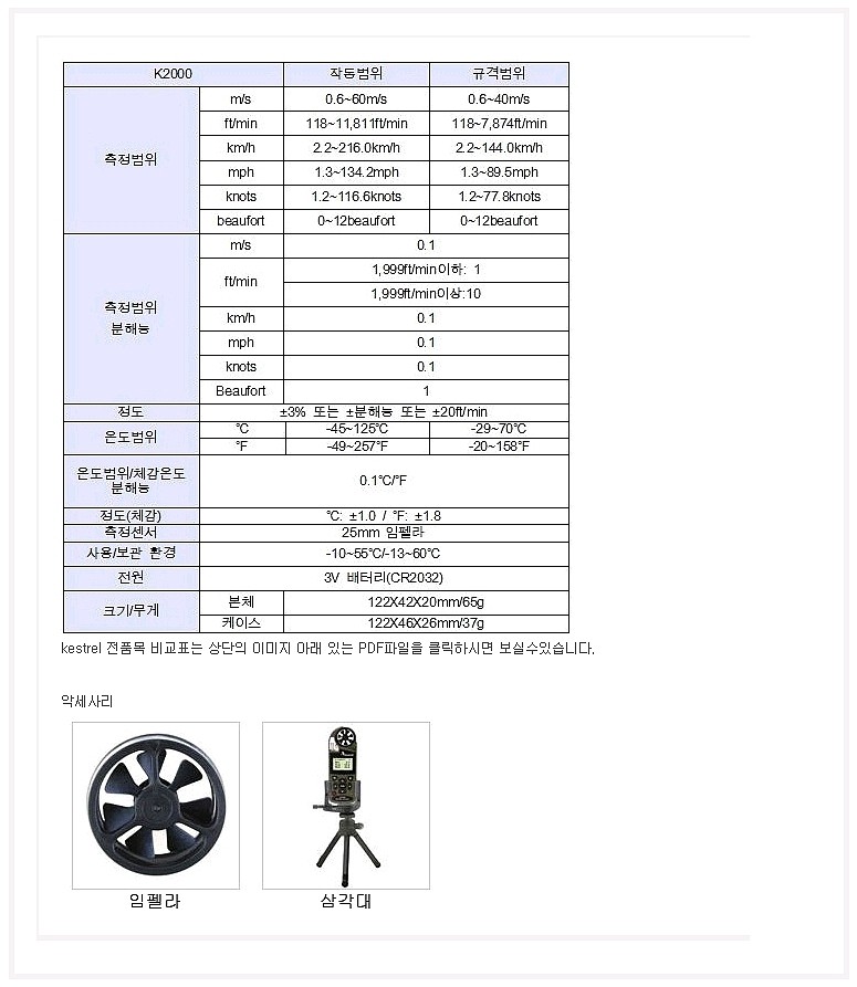 풍속계 (Kestrel 2000)_상세페이지