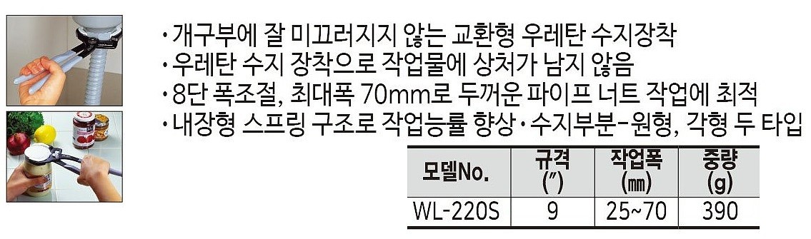 소프트 워터 펌프 플라이어 (WL-220S)_상세페이지
