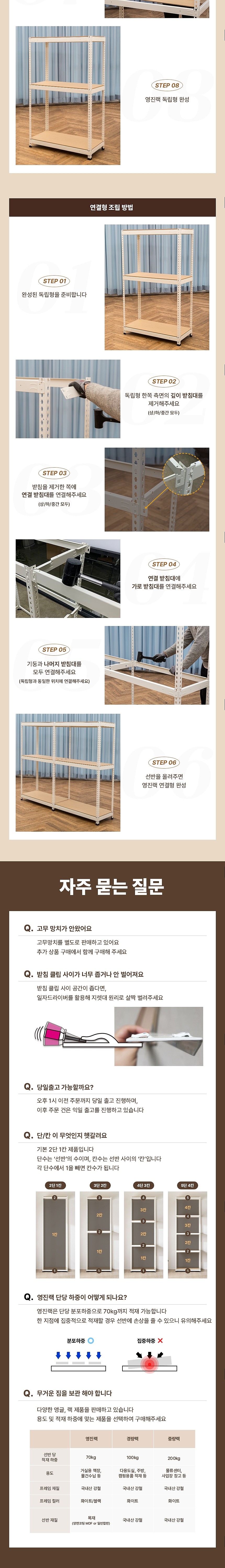 5단 조립식 앵글랙 (800, 블랙/연결형)_상세페이지