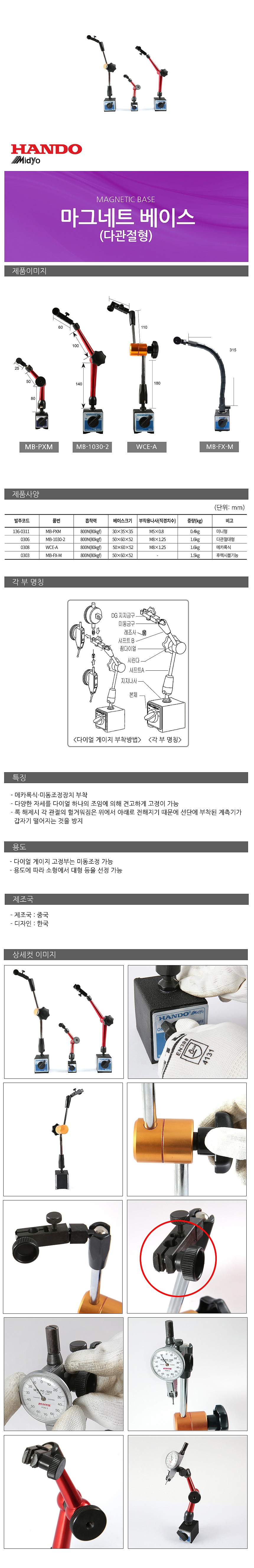 마그네틱 베이스 (WCE-A)_상세페이지