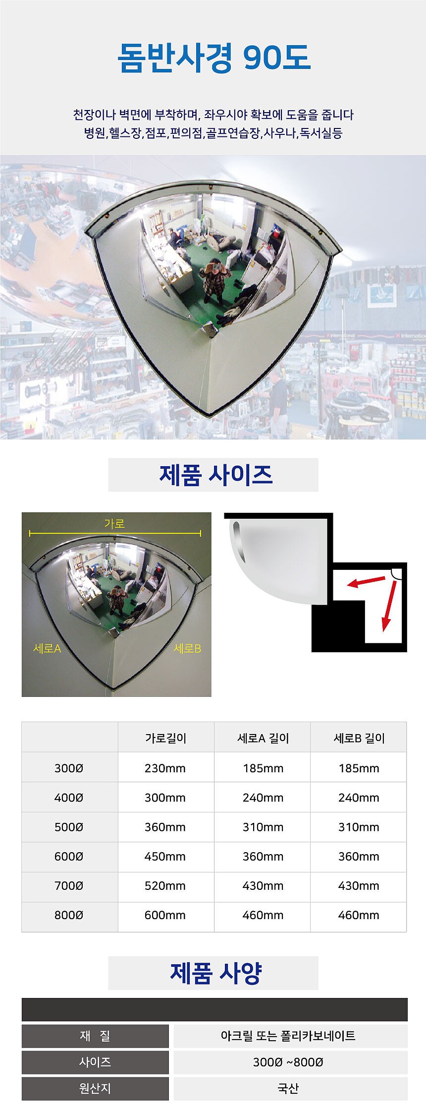 돔 반사경 (90도)_상세페이지