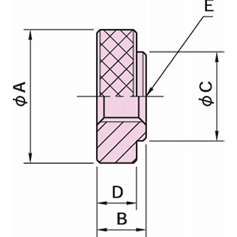 볼트 & 너트 널드 너트 BJ754 BJ754-06001_상세페이지