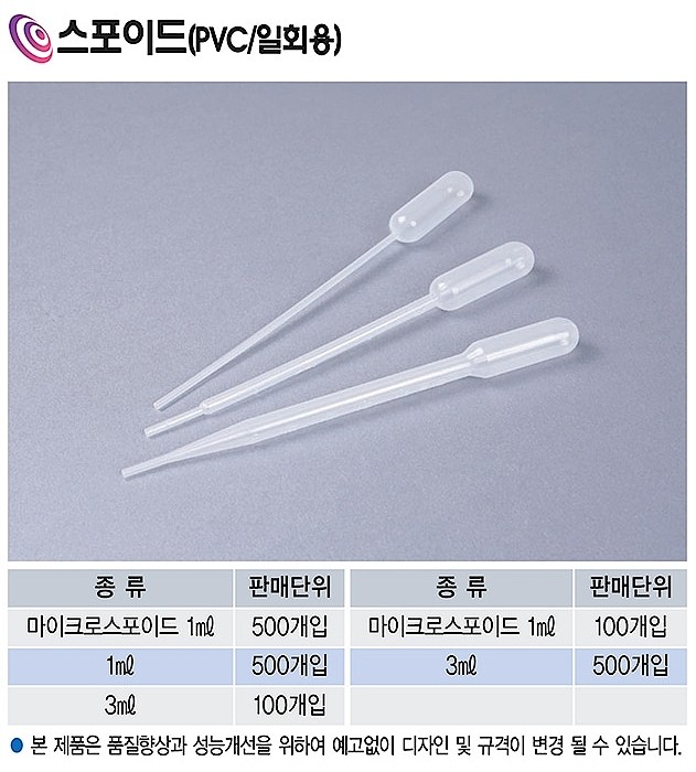 일회용 스포이드 (KSIC-4220)_상세페이지