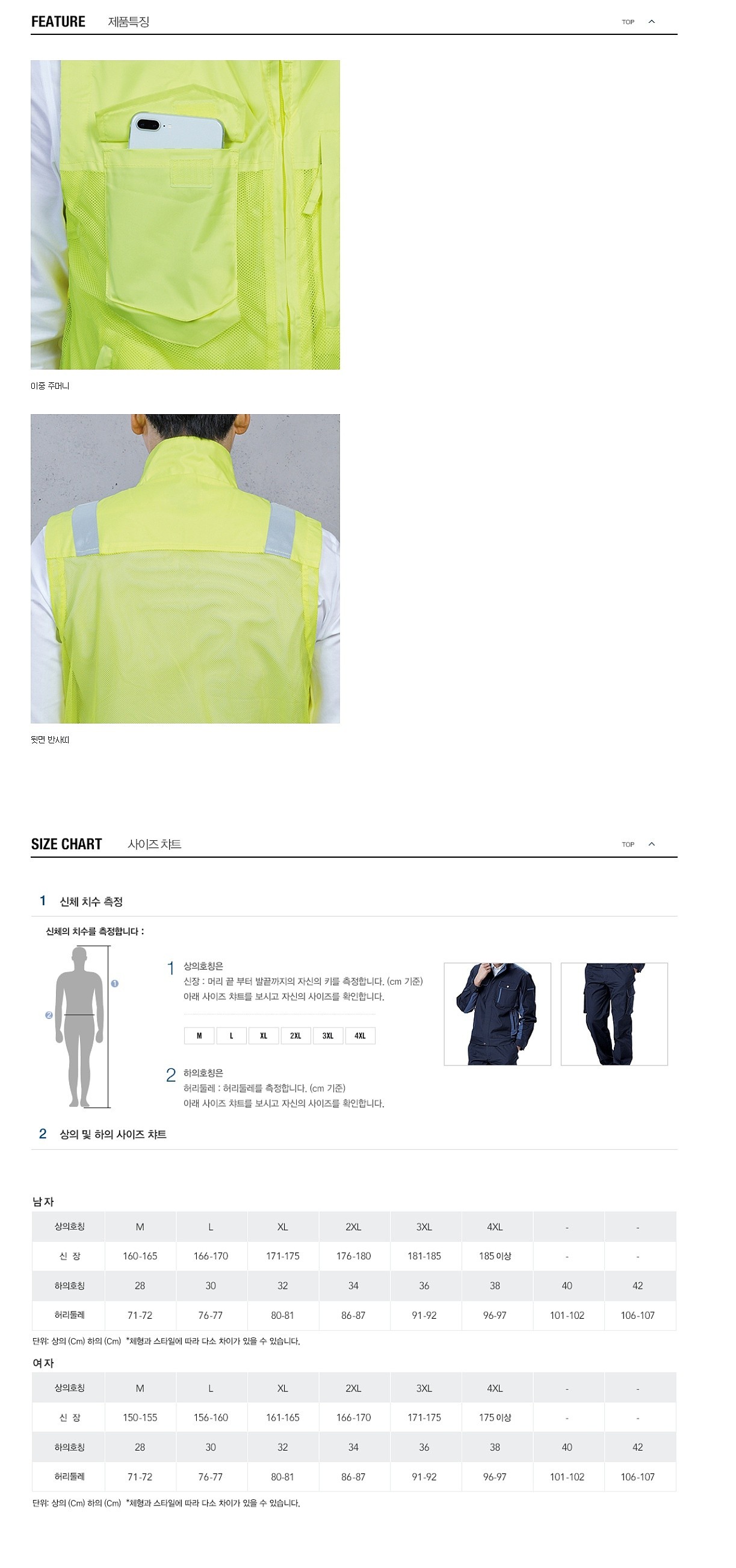 작업복 조끼 (SV1)_상세페이지