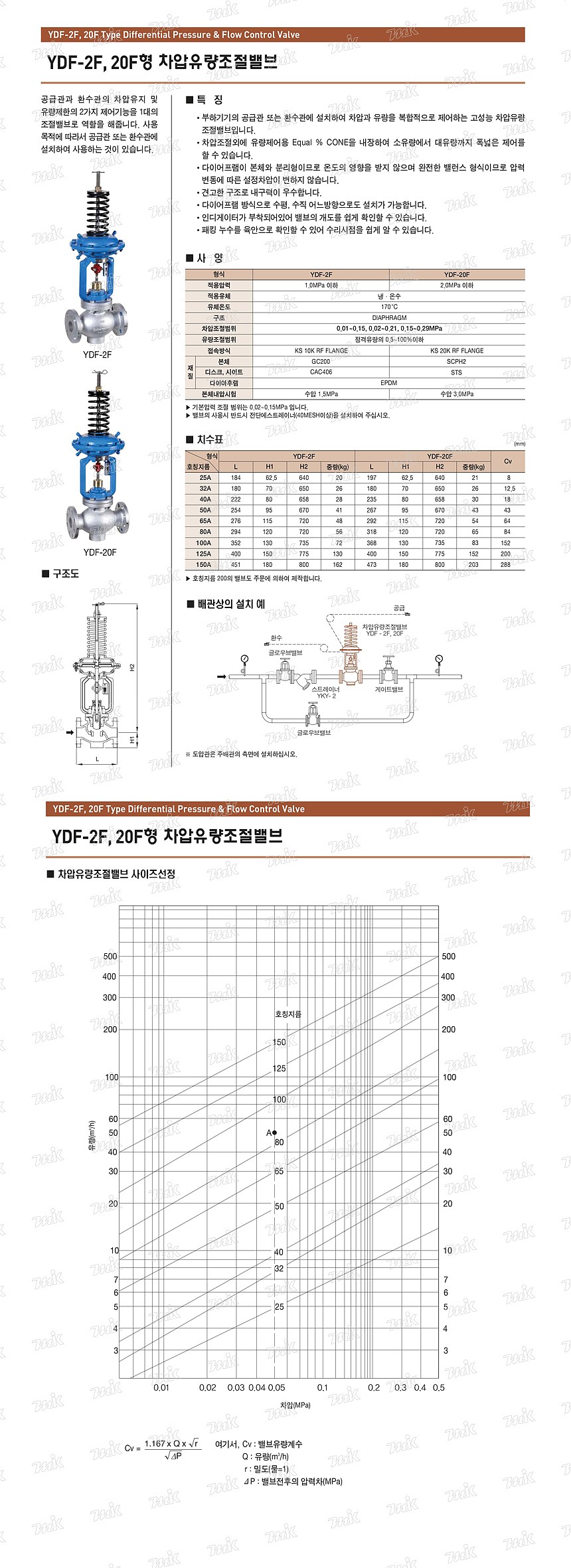 차압유량조절밸브 (YDF-2F, 10K)_상세페이지