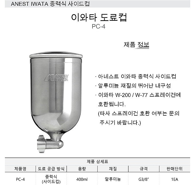 에어 스프레이건컵 (PC-4)_상세페이지