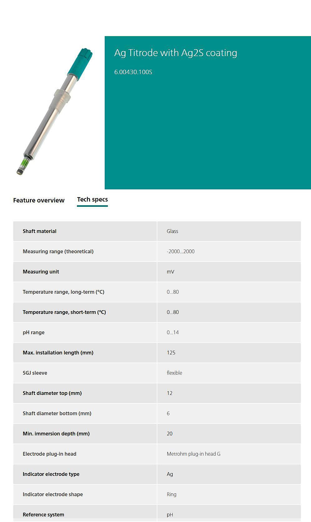 Ag Titrode WOC with S Coating_상세페이지