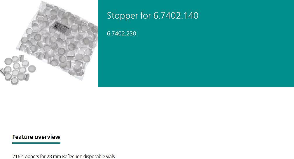 Stopper for 6.7402.230_상세페이지