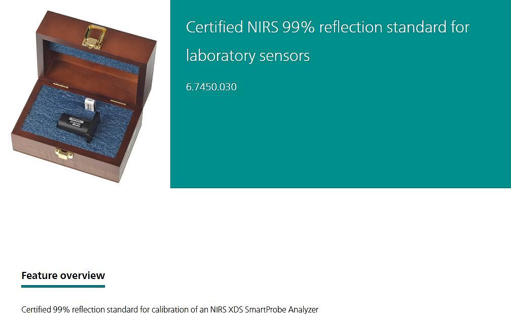 NIRS 99% Refl. Std. for Lab Probe_상세페이지