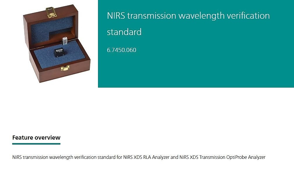 NIRS transmission wavelength verification standard_상세페이지