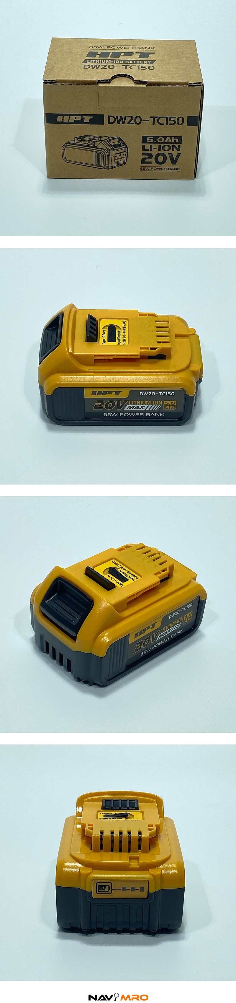 20V 리튬이온 배터리 (DW20-TC150 / Slide 타입 / 디월트 호환)_상세페이지