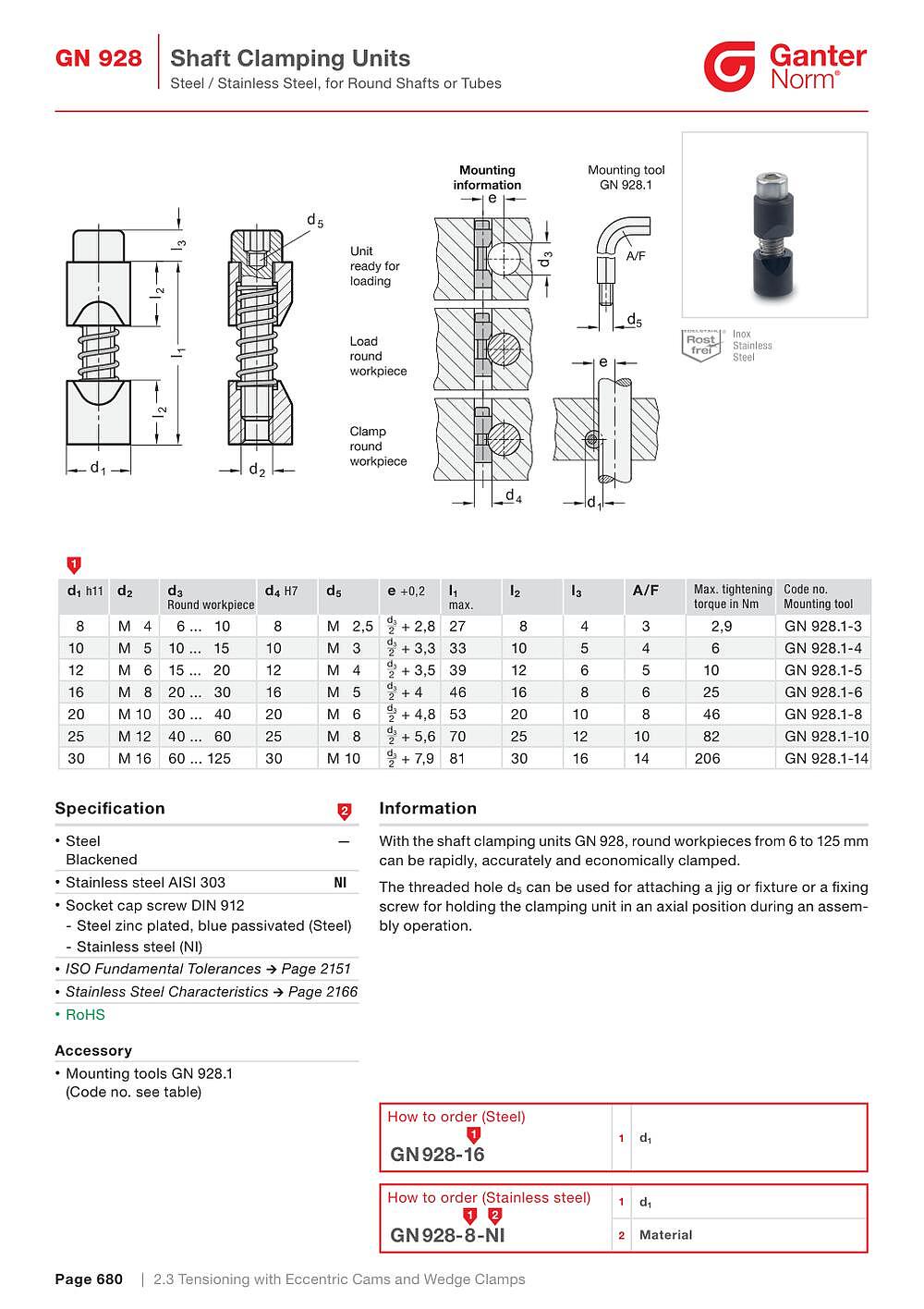 Shaft Clamping Units (928)_상세페이지